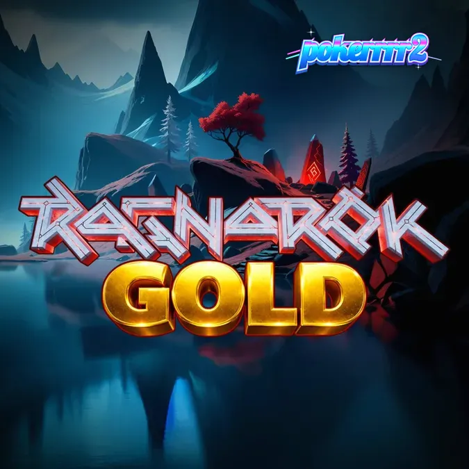 Visual dramatis dari slot Ragnarok Gold dengan latar belakang kiamat Norse yang membara.